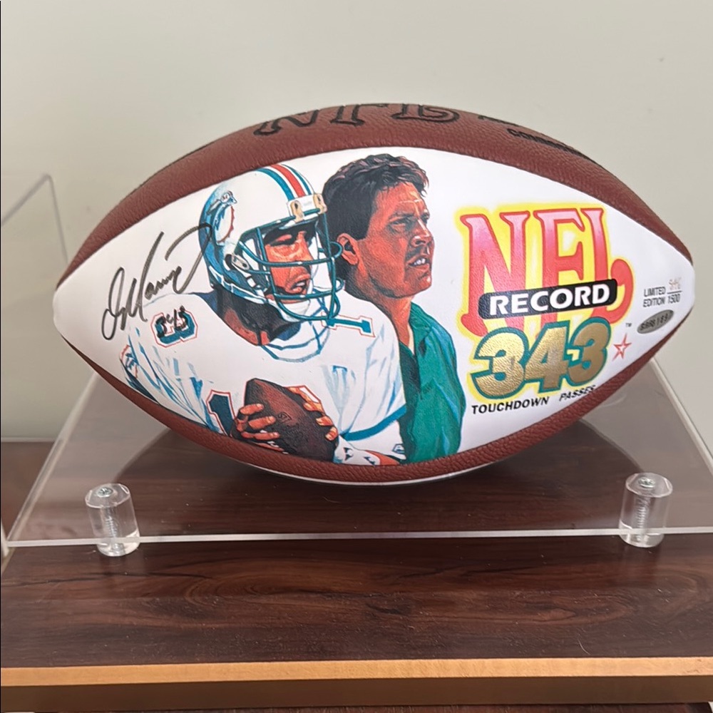Dan Marino NFL Record 343 Touchdown Passes Football